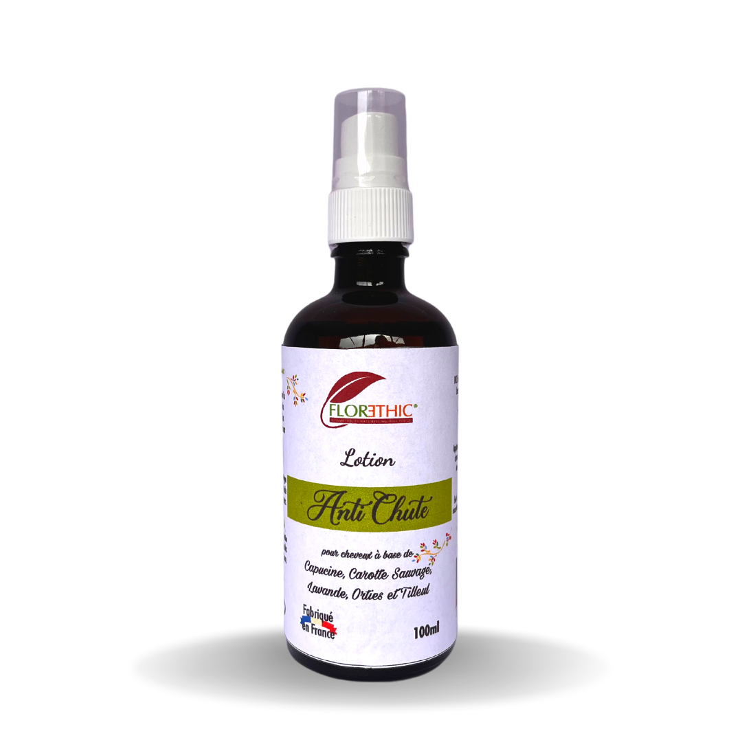 Lotion Anti Chute à la Capucine, Carotte, Ortie, Tilleul, Lavande BIO 100ml